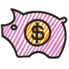 Lithographix printing piggybank icon